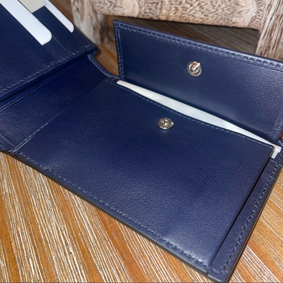 Gucci MicroGuccissima GG Logo Blue Leather Wallet - Picture 8 of 12